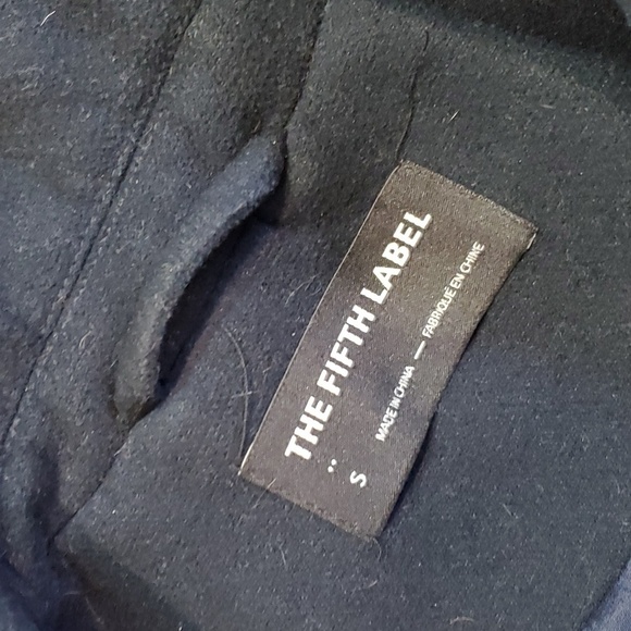 Anthropologie The Fifth Label Women Double Breast Narrative Ruffle Slv Coat sz S - Picture 6 of 13